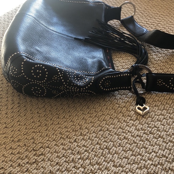 Like new,  Brighton shoulder bag with studded detailed embellishments. - Picture 2 of 6